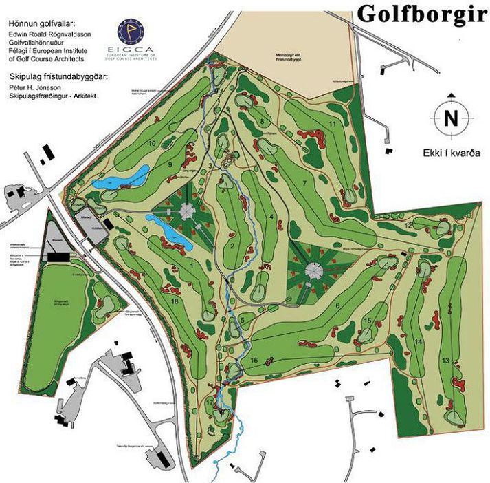 Áætlað er að um 170 milljónir króna kosti að ljúka gerð vallarins á Minni-Borg sem hannaður er af Edwin Roald golfvallahönnuði. Sérkenni á vellinum verður meðal annars að í stað sands verður rauðamöl í glompum.