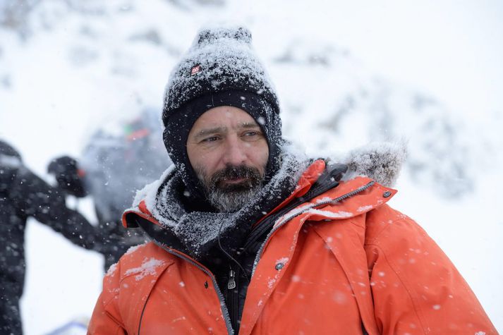 Baltasar Kormákur við tökur á Everest.
