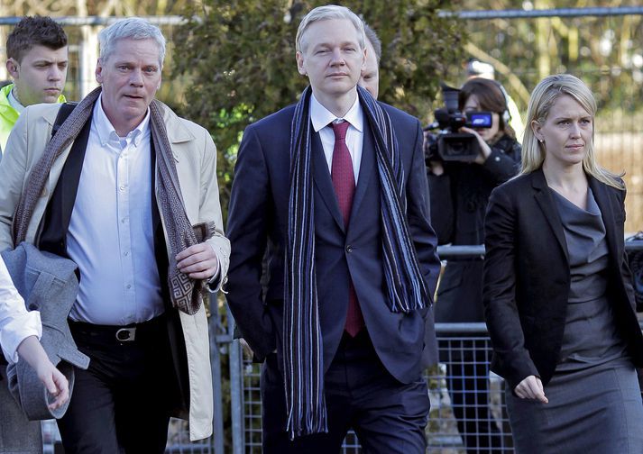 Kristinn Hrafnsson og Julian Assange.