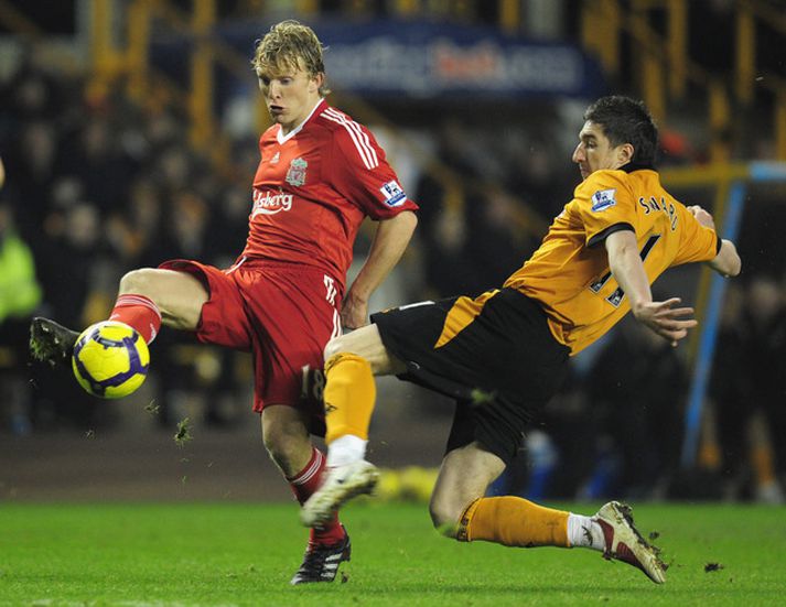 Úr leik Liverpool og Wolves í kvöld.