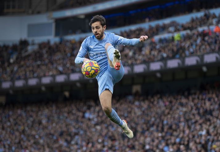 Bernardo Silva og félagar í toppliði Manchester City munu ekki sjást lengur í rússnesku sjónvarpi.