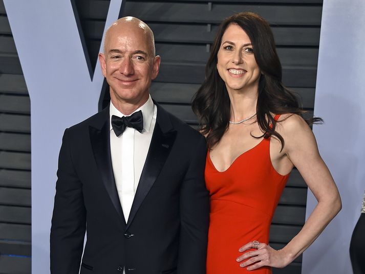 Jeff og MacKenzie Bezos.