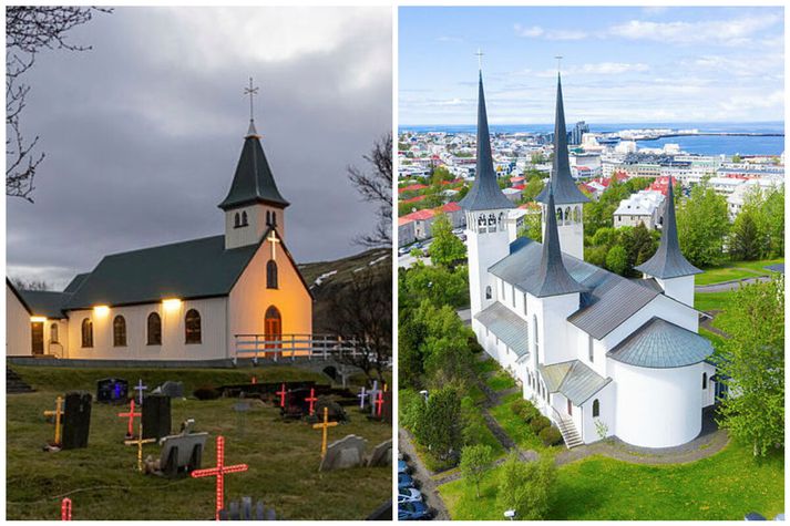 Minningarstundir verða haldnar í dag íLágfellskirkju og Háteigskirkju vegna ungmennanna sem létust í umferðarslysi aðfararnótt mánudags. 