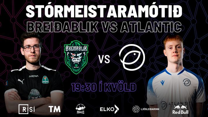 Breiðablik og Atlantic Esports mætast í beinni útsendingu á Stöð 2 eSports og hér á Vísi.