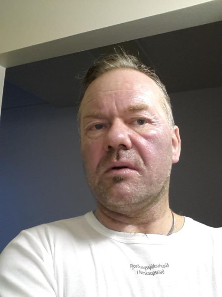 Grétar tók myndir á Fjórðungssjúkahúsinu á Neskaupstað.