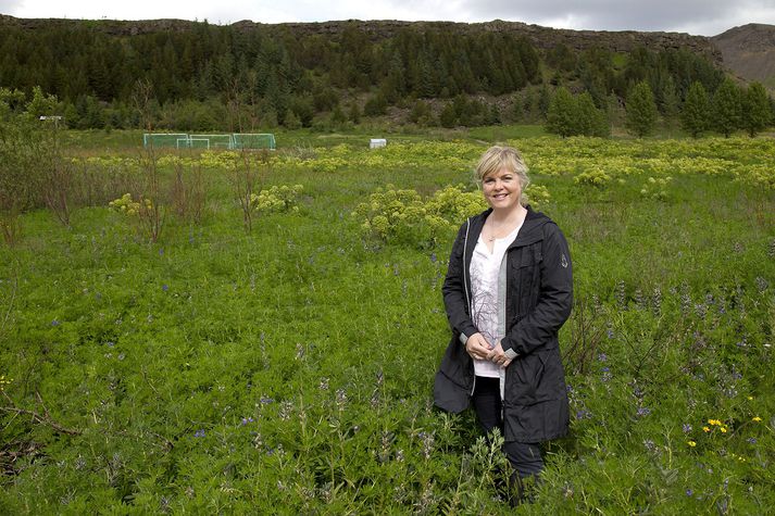 Aldís Hafsteinsdóttir segir íbúum fjölga hratt í Hveragerði