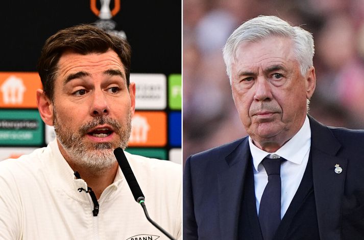 Freyr Alexandersson þjálfari Brann ætlar að bjóða Ancelotti út að borða þegar að Ítalinn kemur til íslands