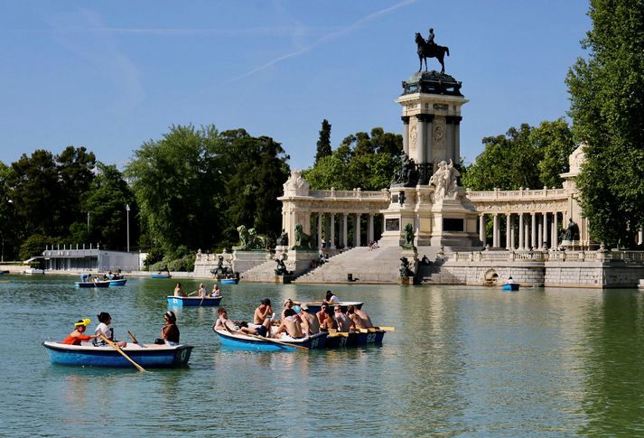 Retiro-garðurinn í Madrid.