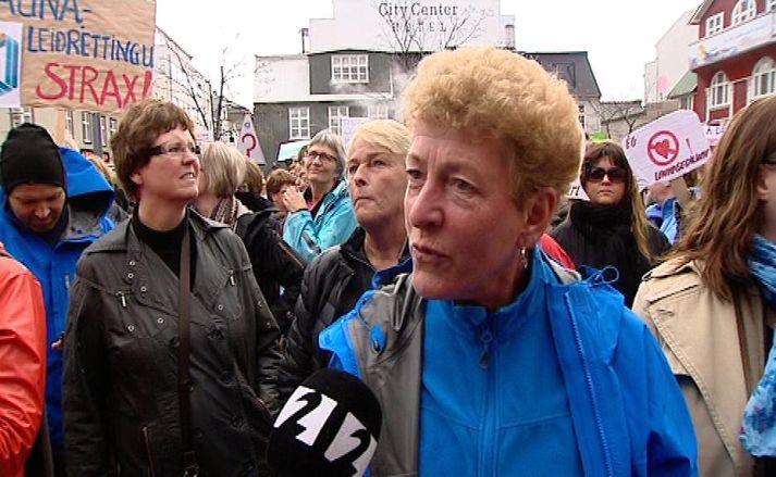 Ásdís Ólafsdóttir, íþróttakennari í Snælandsskóla, segir þolinmæði grunnskólakennara á þrotum.