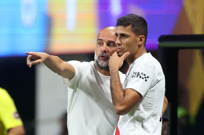 Guardiola hefur verið hrifinn af spilamennsku sinna manna á mótinu. 