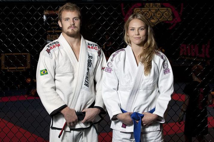 Auður Ómarsdóttir æfir gjarnan með kærastanum sínum, Gunnari Nelson.