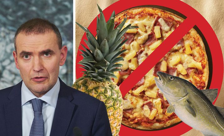 Guðni Th. Jóhannesson, forseti Íslands, er sem fyrr ekki hrifinn af ananas á pizzu og mælir með fiskmeti.