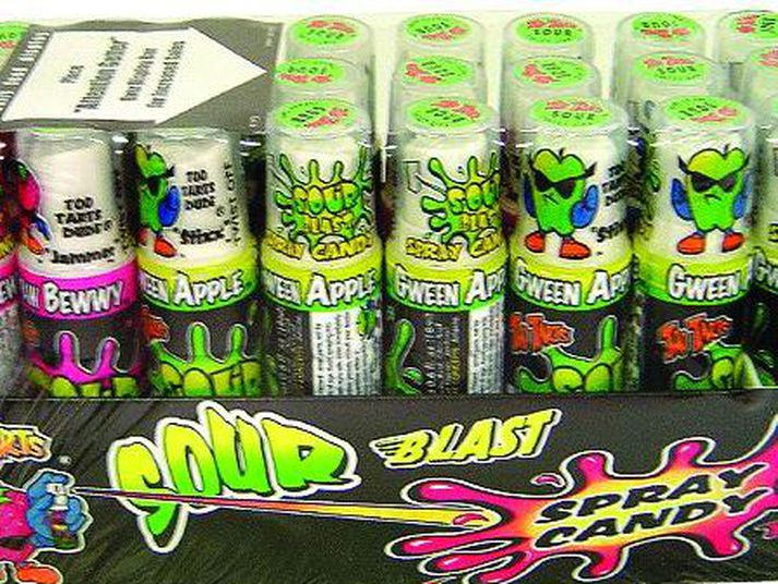 „Sour Blast" sælgætisvökvi.