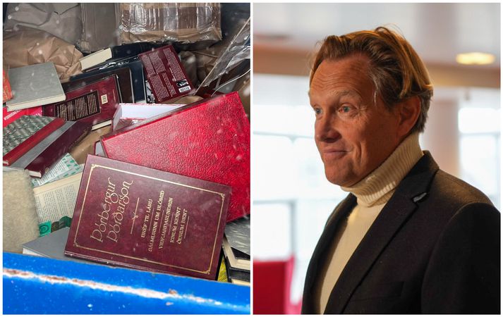 Þórbergur Þórðarson endar í ruslinu en Henry segir það eðlilegt að fólk búi til pláss fyrir nýjar bækur.