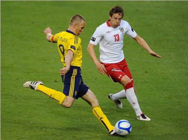 Kenny Miller í leik með skoska landsliðinu.