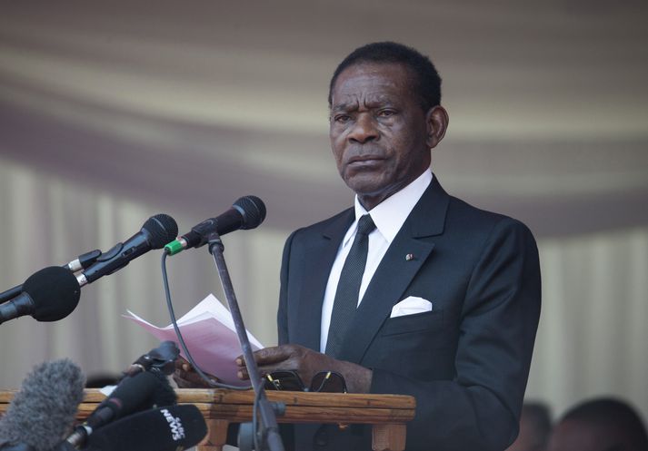 Teodoro Obiang hefur setið í valdastóli Miðbaugs-Gíneu í 43 ár.