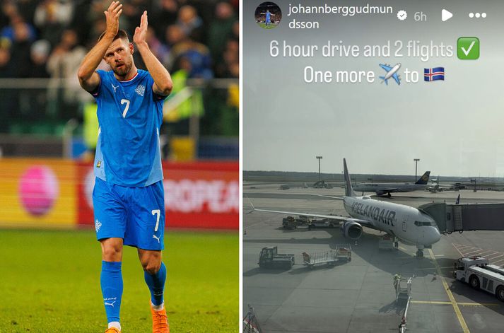 Jóhann Berg Guðmundsson er eflaust feginn að vera kominn heim til Íslands eftir allt sem á undan er gengið síðustu vikur.