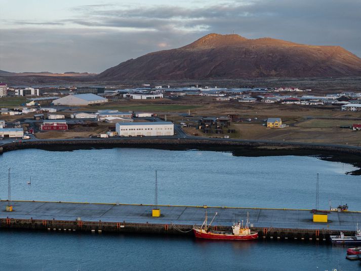 Hafnarstjóri segir heppilegt að það hafi verið fáir bátar við höfnina. Myndin hér af höfninni var tekin í gær. 