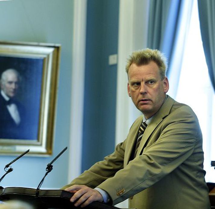 Sigmundur Ernir Af hverju heldurðu ekki þessa ræðu yfir þingflokknum? var kallað fram í ræðu þingmannsins í gær? Ég er alltaf að því, svaraði hann að bragði.
Fréttablaðið/GVA