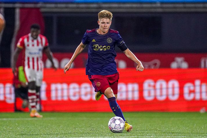 Kristian Nökkvi Hlynsson skoraði frábært mark fyrir Jong Ajax í kvöld.