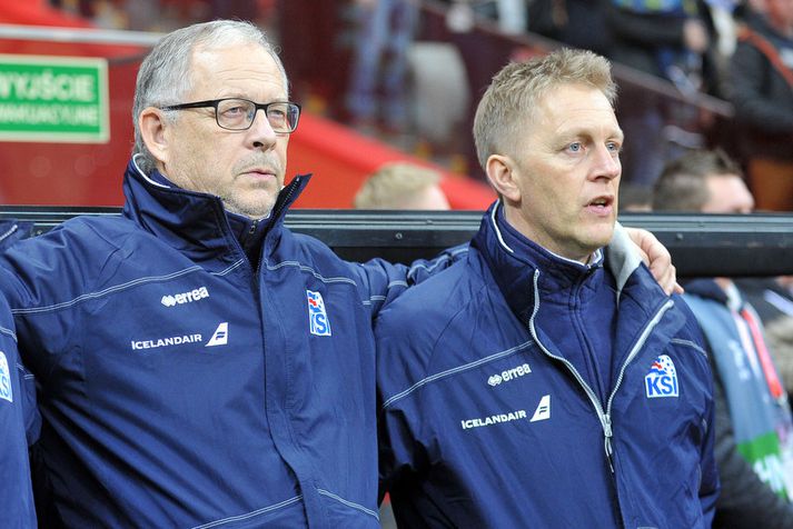 Lars Lagerbäck og Heimir Hallgrímsson hafa starfað vel saman.