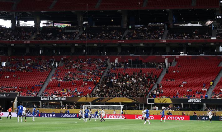Mercedes-Benz Stadium meira en hálftómur í kvöld þegar Chelsea og LAFC áttust við