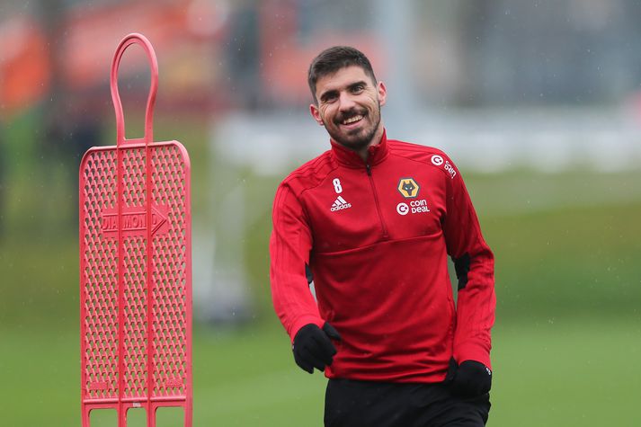 Neves á æfingu með Wolves.