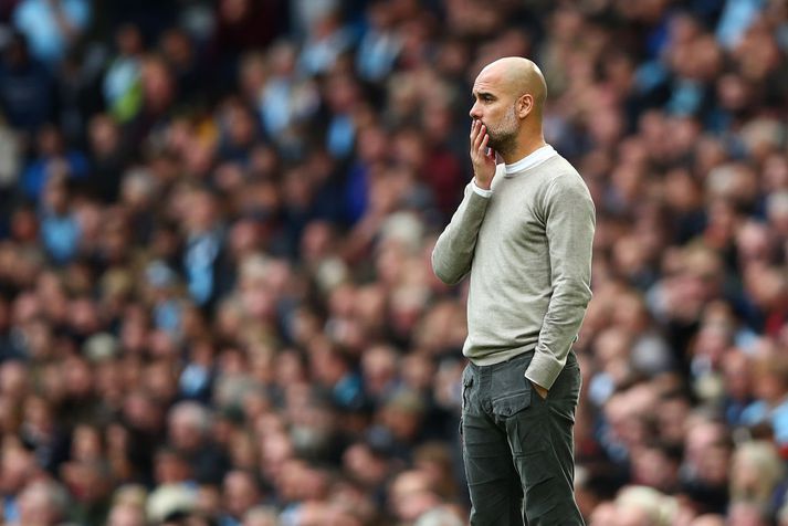 Pep Guardiola hefur stýrt Manchester City til Englandsmeistaratitils síðustu tvö ár