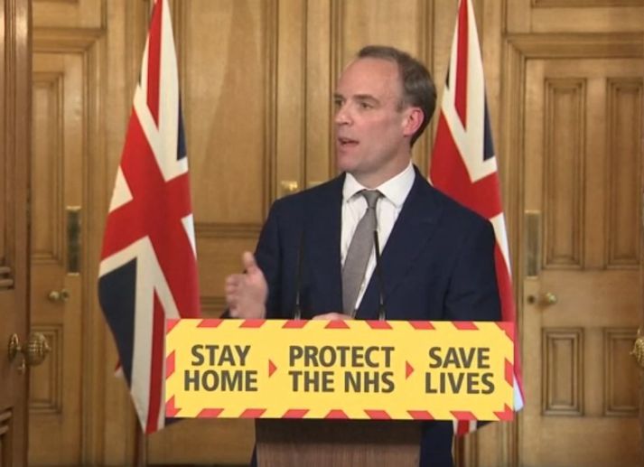 Dominic Raab utanríkisráðherra og staðgengill forsætisráðherra Breta.