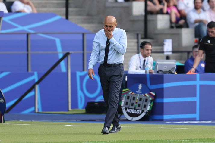 Luciano Spalletti var svekktur eftir tapið fyrir Sviss.