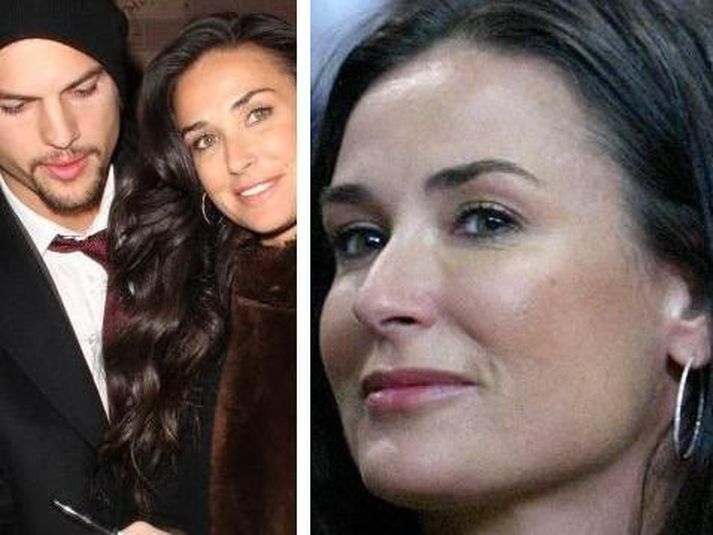 Demi ætlar að fara með Kutcher til Bretlands til að styðja Susan Boyle.