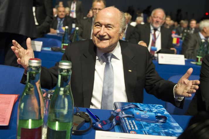 Sepp Blatter, forseti FIFA.