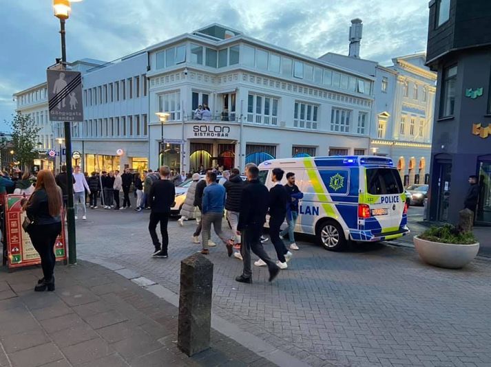 Lögreglan á höfuðborgarsvæðinu hafði í nægu að snúast í miðborginni í nótt en myndin er úr safni.