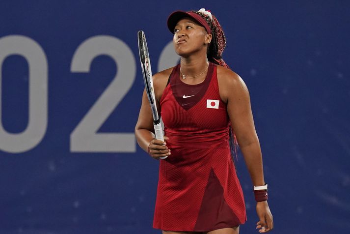 Naomi Osaka komst ekki í átta manna úrslitin á Ólympíuleikunum.