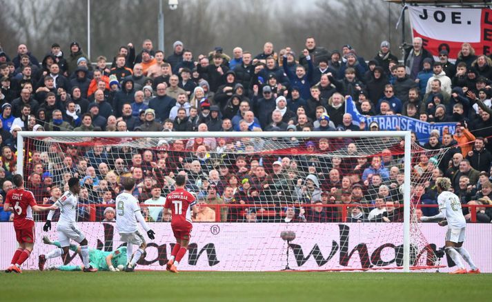 Úr leik Accrington Stanley og Leeds.