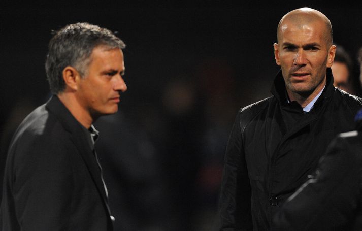 Zidane og Mourinho á góðri stundu.