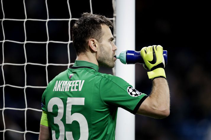 Goðsögnin Igor Akinfeev stóð milli stanganna hjá CSKA Moskvu í dag.