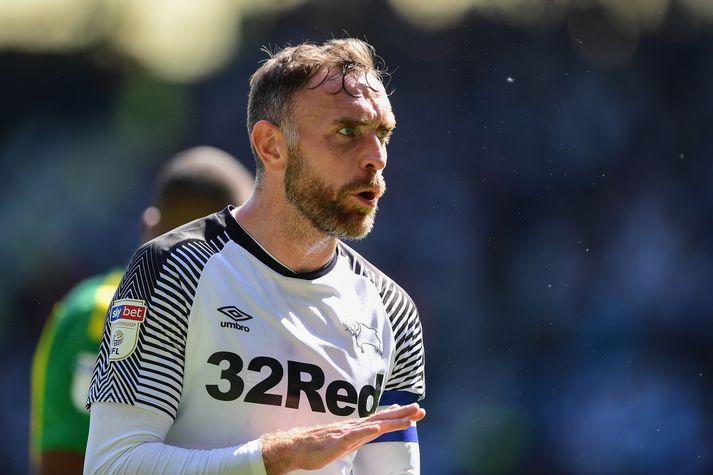 Richard Keogh, fyrirliði Derby County og fyrrverandi leikmaður Víkings R.