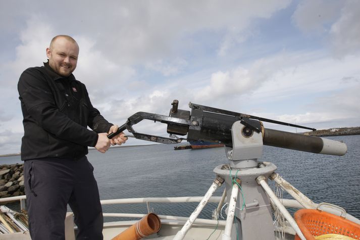 Gunnar Bergmann Jónsson, hrefnuveiðimaður hjá IP-útgerð.