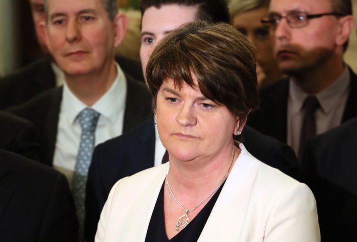 Arlene Foster, leiðtogi DUP og fyrrverandi fyrsti ráðherra Norður-Írlands.