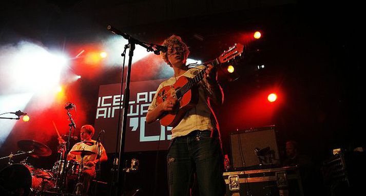 Stuð á Listasafninu Michachu & the Shapes hélt uppi stuðinu í Listasafni Reykjavíkur.Fréttablaðið/Hörður Sveinsson