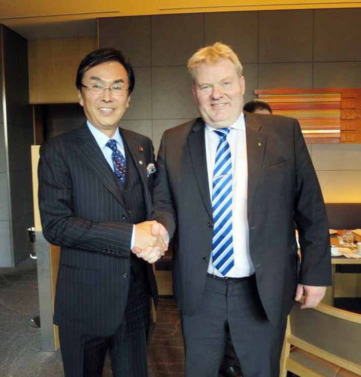 Sigurður Ingi Jóhannsson og Nobuteru Ishihara.