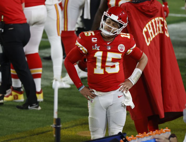 Patrick Mahomes verður í eldlínunni í dag