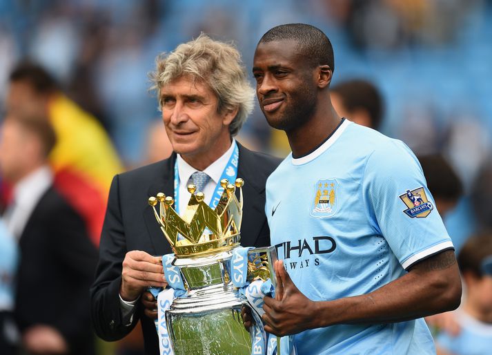 Pellegrini og Toure þegar allt lék í lyndi