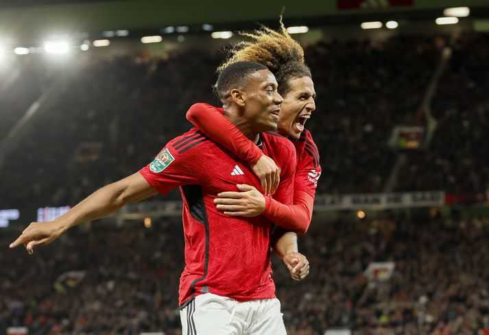 Anthony Martial skoraði þriðja mark United.