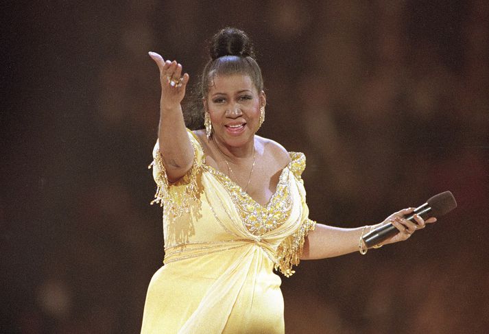 Aretha Franklin á tónleikum árið 1993.