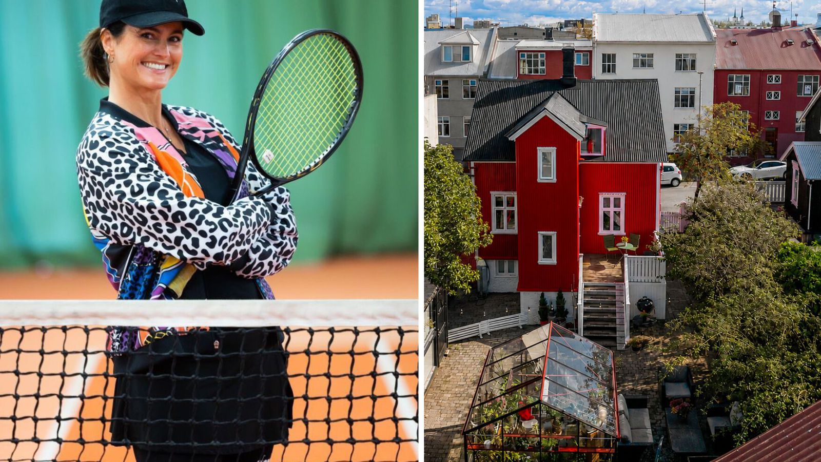 Inga Lind selur rauða ein­býlis­húsið