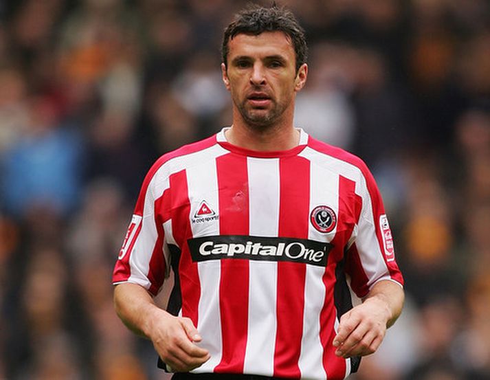 Gary Speed, leikmaður Sheffield United.
