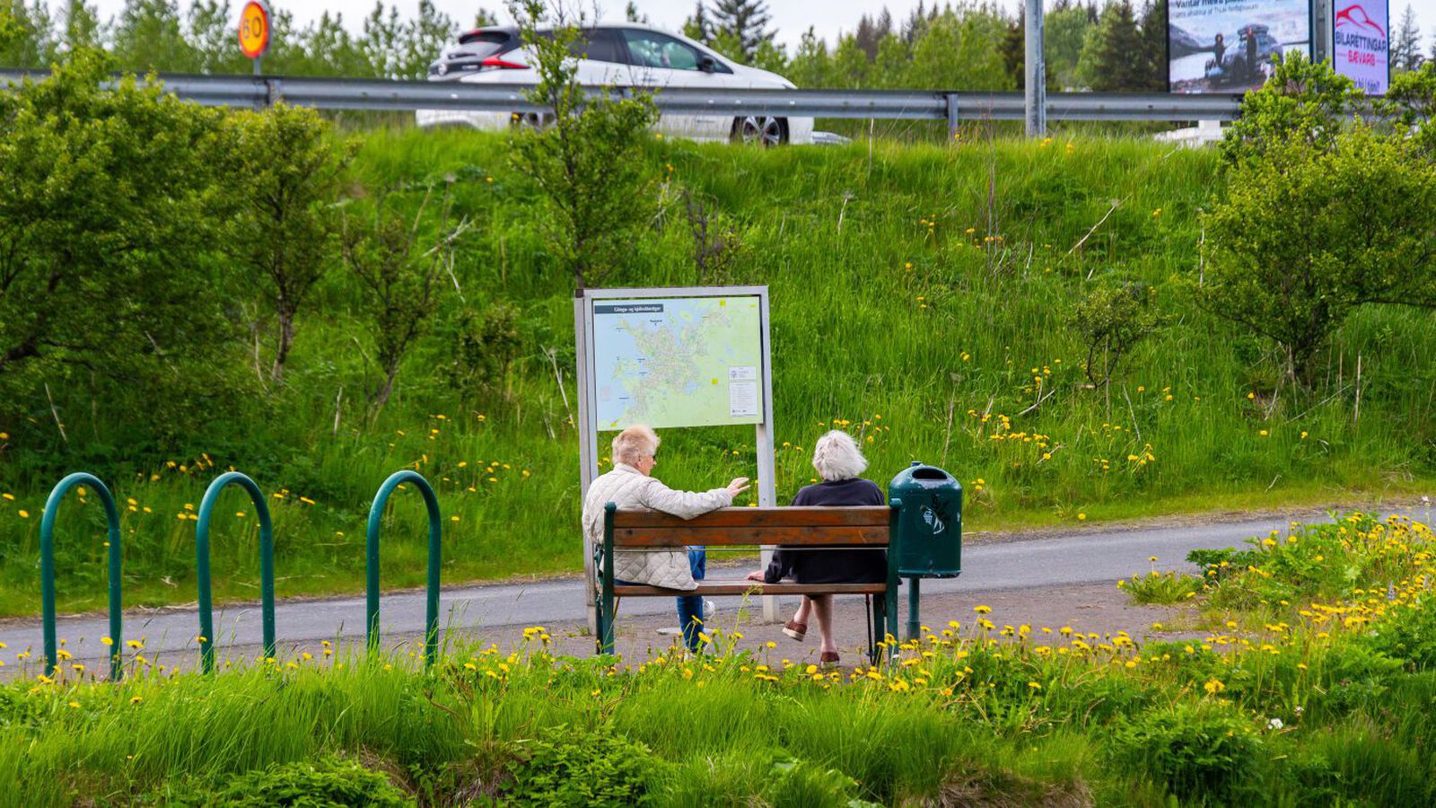 Allt að ní­tján stiga hiti í dag
