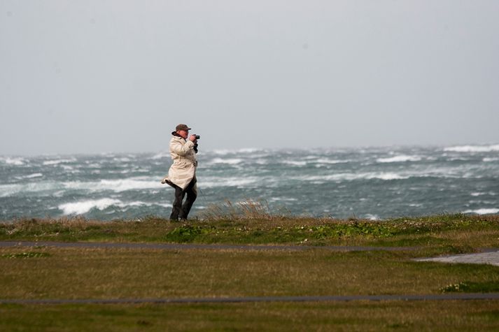 Mjög hvasst hefur verið á suðvestanverðu og vestanverðu landinu í dag.